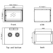 Techly I-CASE EL-1006B32 rack 6U Väggmonterad rack Svart