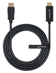 Manhattan 152679 videokabeladapter 1,8 m DisplayPort HDMI Svart