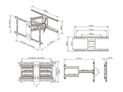 Multibrackets 5471 tv-fäste 2,16 m