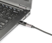 Manhattan 153980 kabelomvandlare (hane/hona) USB A USB C Svart