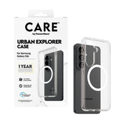 PanzerGlass CARE by Urban Explorer Case Transparent w. White Qi Samsung Galaxy S26