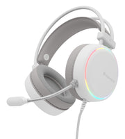 GENESIS NSG-2308 hörlur och headset Kabel Huvudband Spela USB Type-A Vit