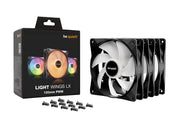 be quiet! LIGHT WINGS LX 120mm PWM 3-Pack Black Datorväska Fan