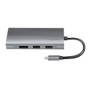 LogiLink UA0382 dockningsstationer för bärbara datorer Kabel USB 3.2 Gen 1 (3.1 Gen