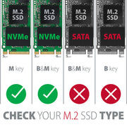 Axagon PCEM2-XS nätverkskort/adapters Intern M.2