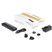 StarTech.com USB 3.0-hub med 7 portar och dedicerade laddningsportar