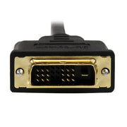 StarTech.com HDDDVIMM1M videokabeladapter 1 m Micro-HDMI DVI-D Svart