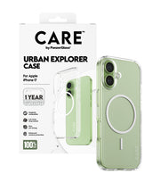 PanzerGlass CARE by Urban Explorer Case Transparent w. White MagSafe iPhone 17