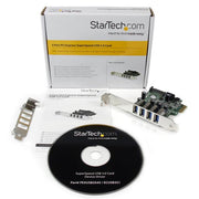 StarTech.com PCI Express PCIe SuperSpeed USB 3.0-kontrollerkortadapter med 4 portar