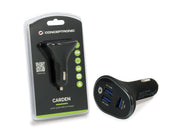 Conceptronic CARDEN06B mobilladdare Universal Svart Cigarr tändare Automatisk
