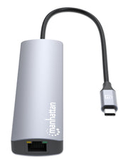 Manhattan 153966 dockningsstationer för bärbara datorer Kabel USB 3.2 Gen 2 (3.1 Gen
