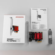 Axagon PCEE-GIX nätverkskort Intern Ethernet 1000 Mbit/s