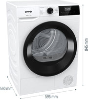 Gorenje DHNE82 tumlare Fristående Frontmatad 8 kg Vit