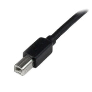StarTech.com USB2HAB65AC USB-kablar USB 2.0 20 m USB A USB B 0,48 Gbit/s Svart