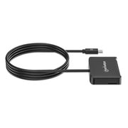 Manhattan 102742 läsare smarta kort USB USB Type-C Svart