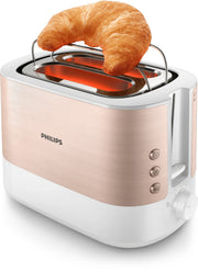 Philips Viva Collection HD2638/11 brödrostar 7 2 skivor 950 W Rose Gold