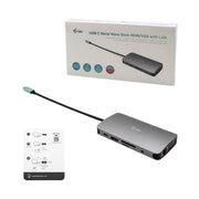 i-tec Metal C31NANOVGA100 dockningsstationer för bärbara datorer Kabel USB 3.2 Gen 1