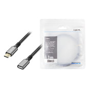 LogiLink CUA0108 USB-kablar USB 3.2 Gen 2 (3.1 Gen 2) 1 m USB C 10 Gbit/s 100 W Svart