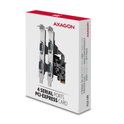 Axagon PCEA-PSN PCIe-Adapter mit 4x Seriell-Ports