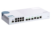 QNAP QSW-M408-2C nätverksswitchar hanterad L2 10G Ethernet (100/1000/10000) Vit