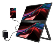 Verbatim Portable 15.6" FHD Dual Monitor Essentials Bärbara monitor Svart
