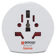 Hama World Travel Pro Light USB reseadaptrar Universal Vit