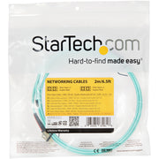 StarTech.com Aqua OM4 Duplex fiberoptisk kabel i multiläge -