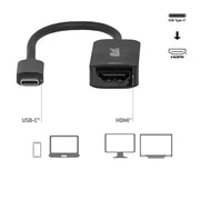 CLUB3D CAC-2505 videokabeladapter 0,12 m USB Type-C HDMI + USB Svart