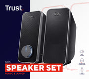 Trust 20179 högtalare Svart Kabel 14 W