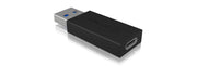 ICY BOX IB-CB015 USB Type-C 3.1 (Gen 2) USB Type-A 3.1 (Gen 2) Svart