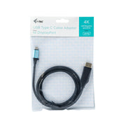 i-tec C31CBLDP60HZ2M videokabeladapter 2 m USB Type-C DisplayPort Svart