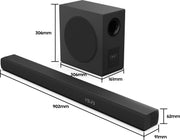 Hisense HS3100 Svart 3.1 kanaler 480 W