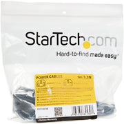 StarTech.com 1 m standardförlängningsströmkabel till dator
