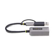 StarTech.com 2,5 GbE USB-C till Ethernet-adapter med USB-A-konverterare - 1x1G