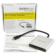 StarTech.com USB 3.0 multi-flashminneskortläsare/skrivare med USB-C