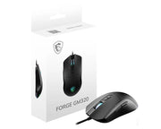 MSI FORGE GM320 datormöss Spela Ambidextrous USB Type-A Optisk 12800 DPI