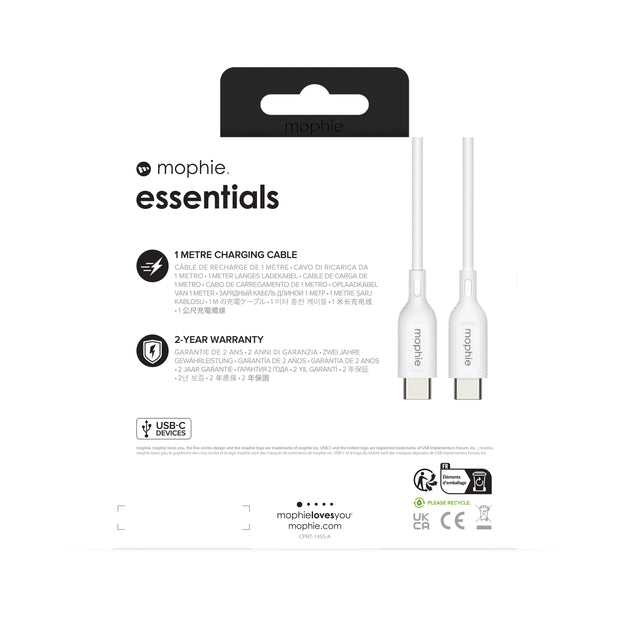 mophie essentials charging cables