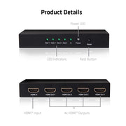 CLUB3D HDMI 2.0 UHD Splitter 4 Ports