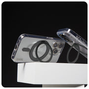 PanzerGlass CARE by Case Transparent w. Black Kickstand & MagSafe iPhone 16