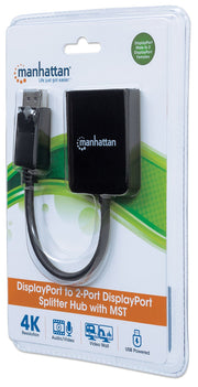 Manhattan 207768 bilddelare DisplayPort 2x DisplayPort