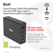 CLUB3D CAC-1906 mobilladdare Universal Svart DC inomhus