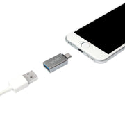 LogiLink AU0042 kabelomvandlare (hane/hona) USB 3.1 type-C USB 3.0 Silver