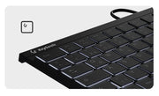 KeySonic KSK-5011ELC (DE) tangentbord Hem USB QWERTZ tyska Svart
