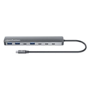 Manhattan 181167 dockningsstationer för bärbara datorer Kabel USB 3.2 Gen 2 (3.1 Gen