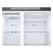LG GSLC41PYPE Kombinerad kyl/frys side-by-side Fristående 641 l Silver