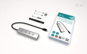 i-tec Metal C31HUBMETAL8KPDPRO gränssnittshubbar USB Type-C 10000 Mbit/s Silver