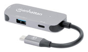 Manhattan 130707 dockningsstationer för bärbara datorer Kabel USB 3.2 Gen 1 (3.1 Gen