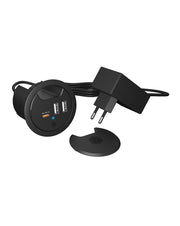 ICY BOX IB-HUB1407 Universal Svart AC Snabb laddning inomhus