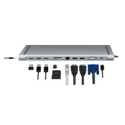 LogiLink UA0373 dockningsstationer för bärbara datorer Kabel USB 3.2 Gen 1 (3.1 Gen
