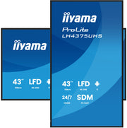 iiyama LH4375UHS-B2AG skyltställ Platt skärm för digital skyltning